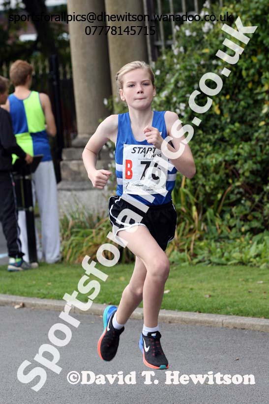 Girls under-13s, Northern Road Relays, Blackpool. Photo: David T. Hewitson/Sports for All Pics